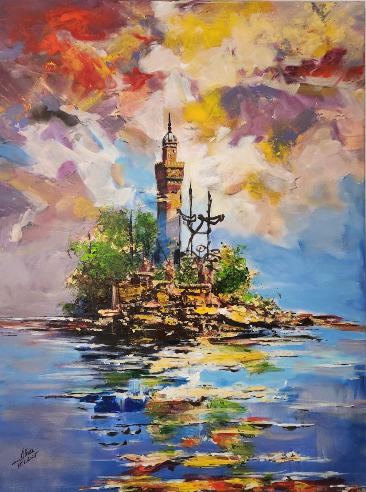 ArteDiAlina.com painting: Neverland / L'isola che non c'è